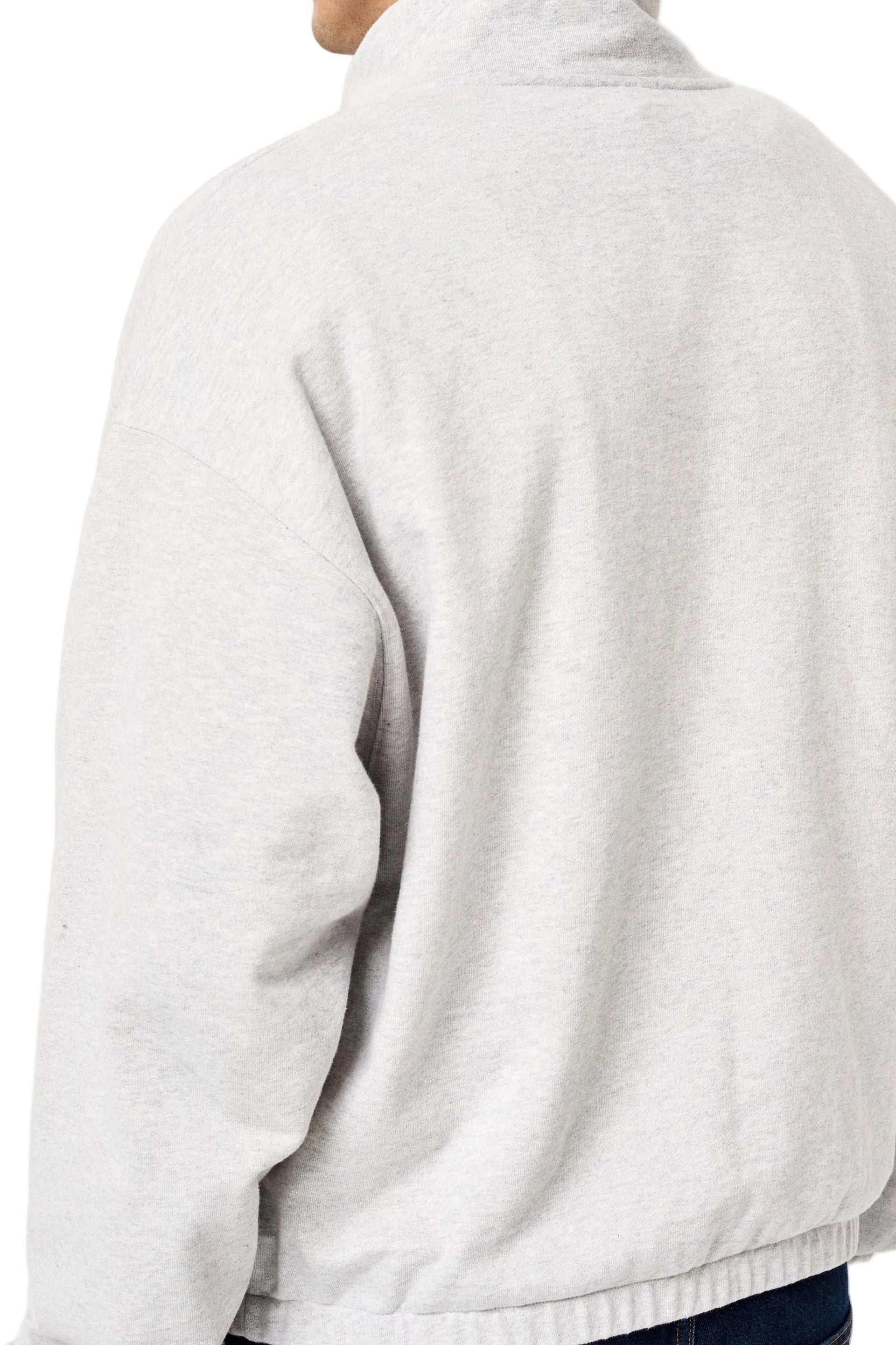LIGHT GREY OVERSIZED BOXY SWEATER