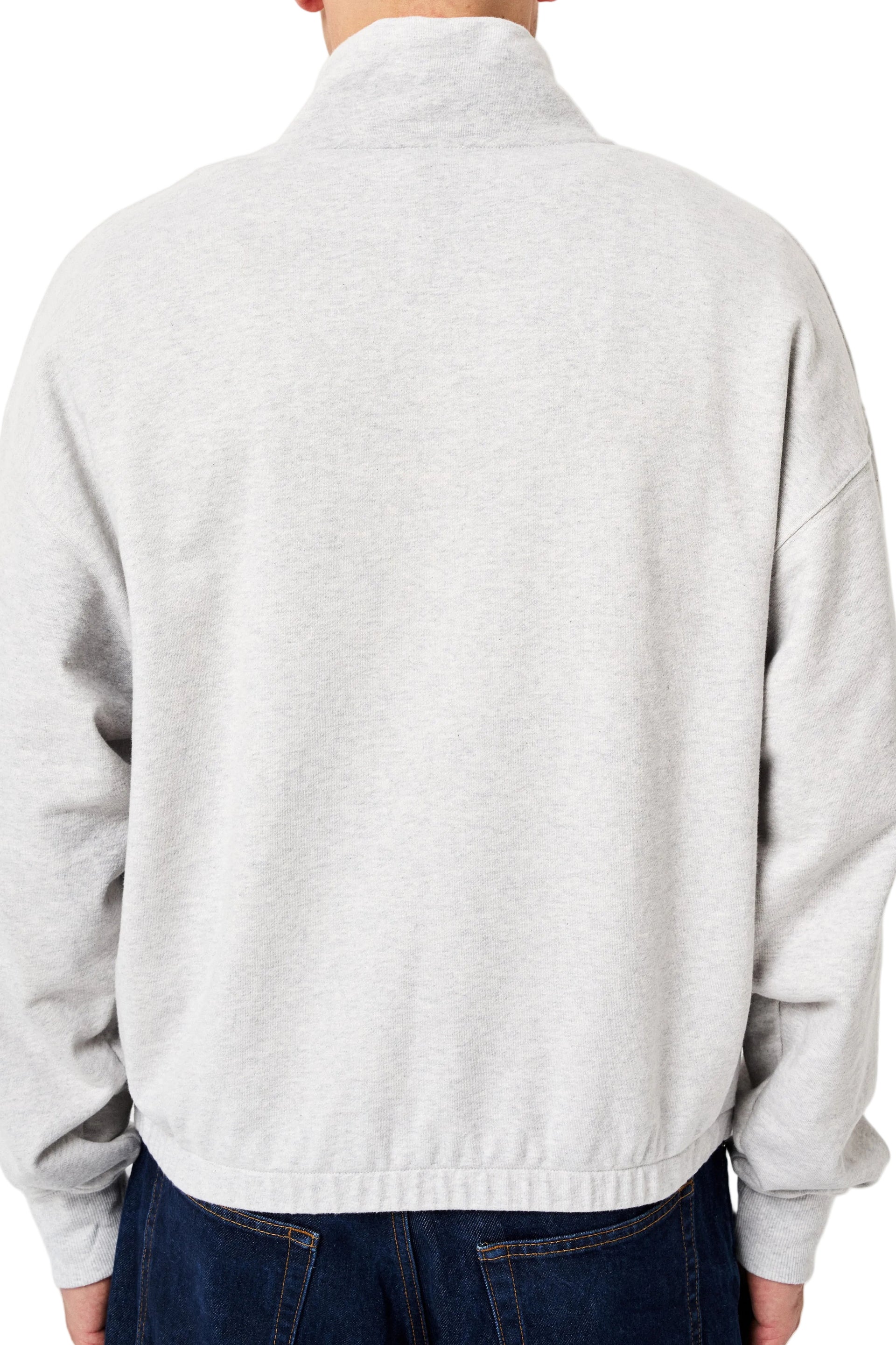 LIGHT GREY OVERSIZED BOXY SWEATER