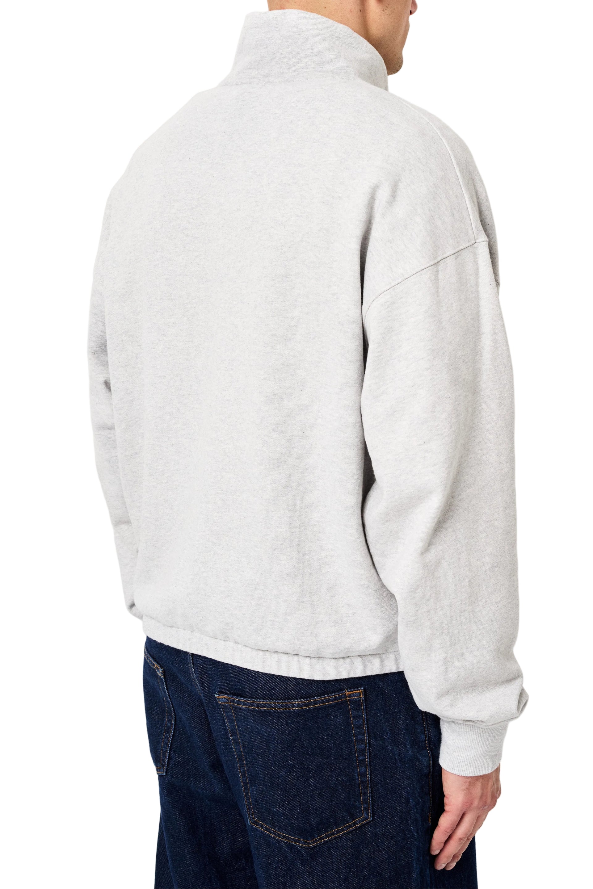 LIGHT GREY OVERSIZED BOXY SWEATER