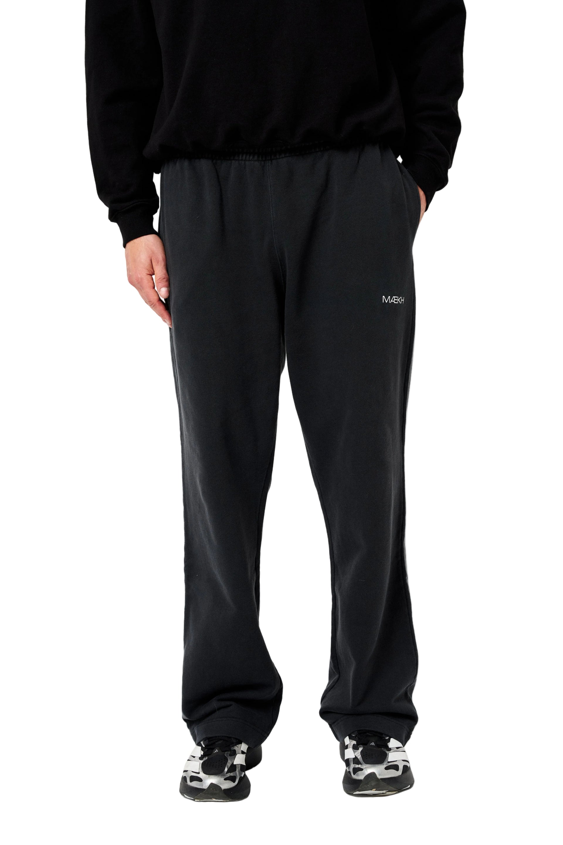VINTAGE BLACK STRAIGHT RELAXED SWEATPANTS