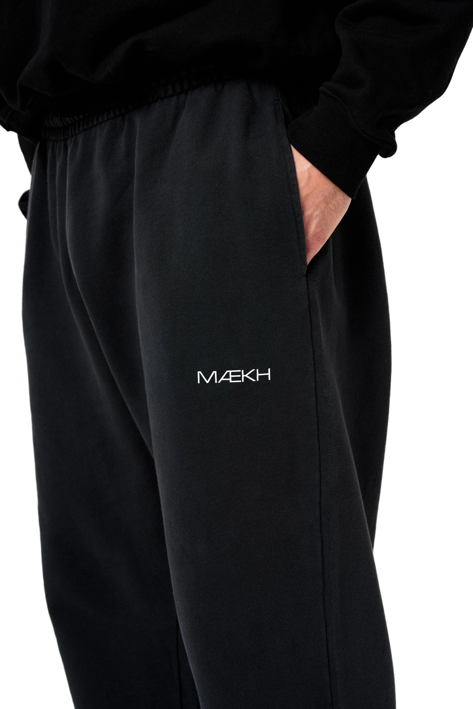 VINTAGE BLACK STRAIGHT RELAXED SWEATPANTS