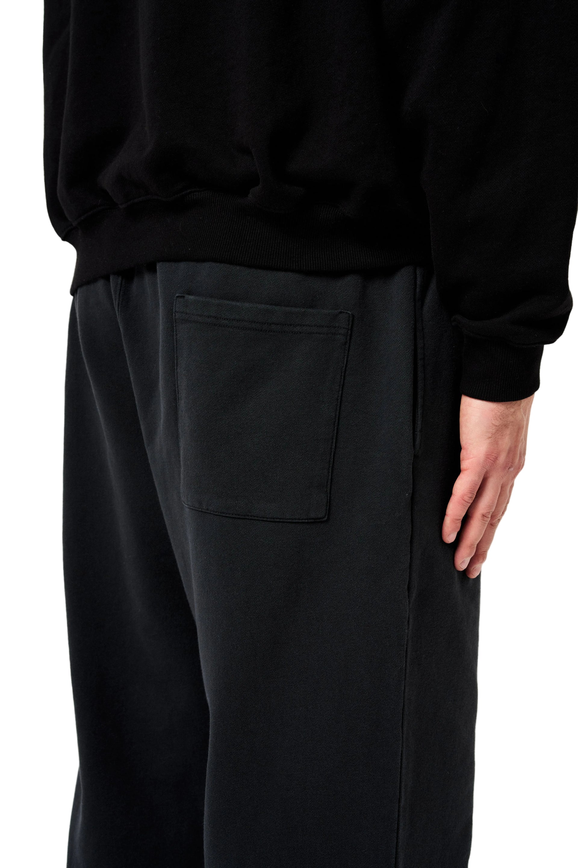 VINTAGE BLACK STRAIGHT RELAXED SWEATPANTS