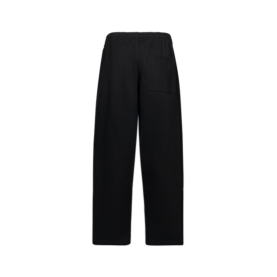 BLACK STRAIGHT RELAXED SWEATPANTS
