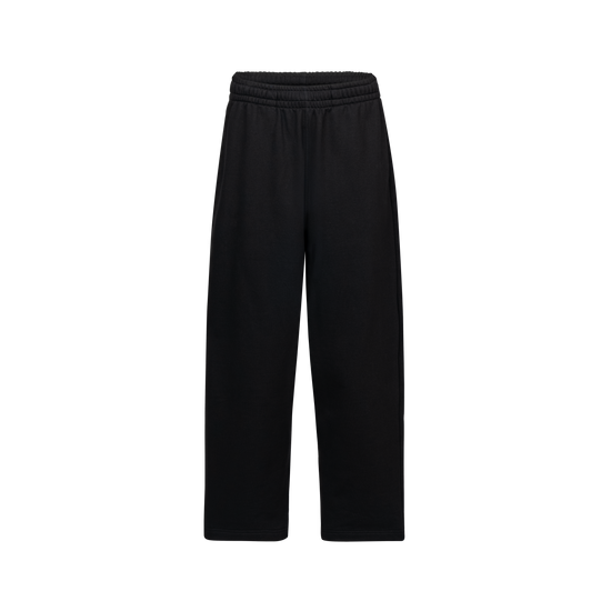 BLACK STRAIGHT RELAXED SWEATPANTS