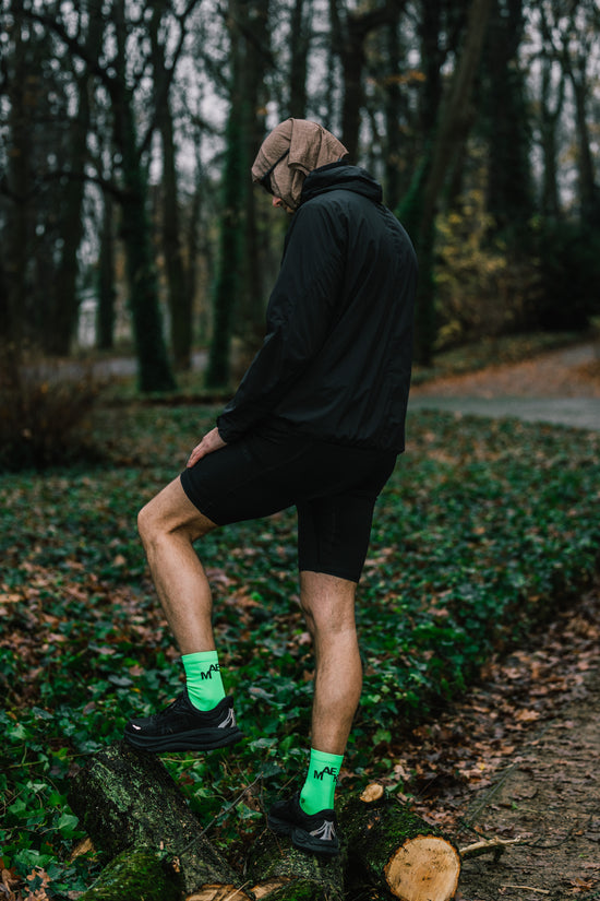 NEON GREEN PERFORMANCE SOCKS - 3 PACK