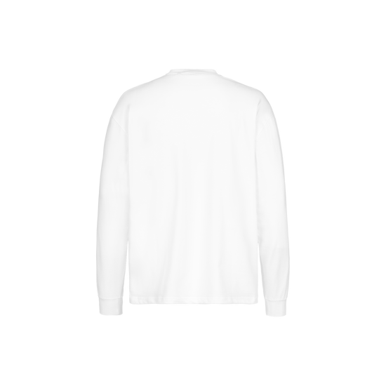 WHITE OVERSIZED LONGSLEEVE