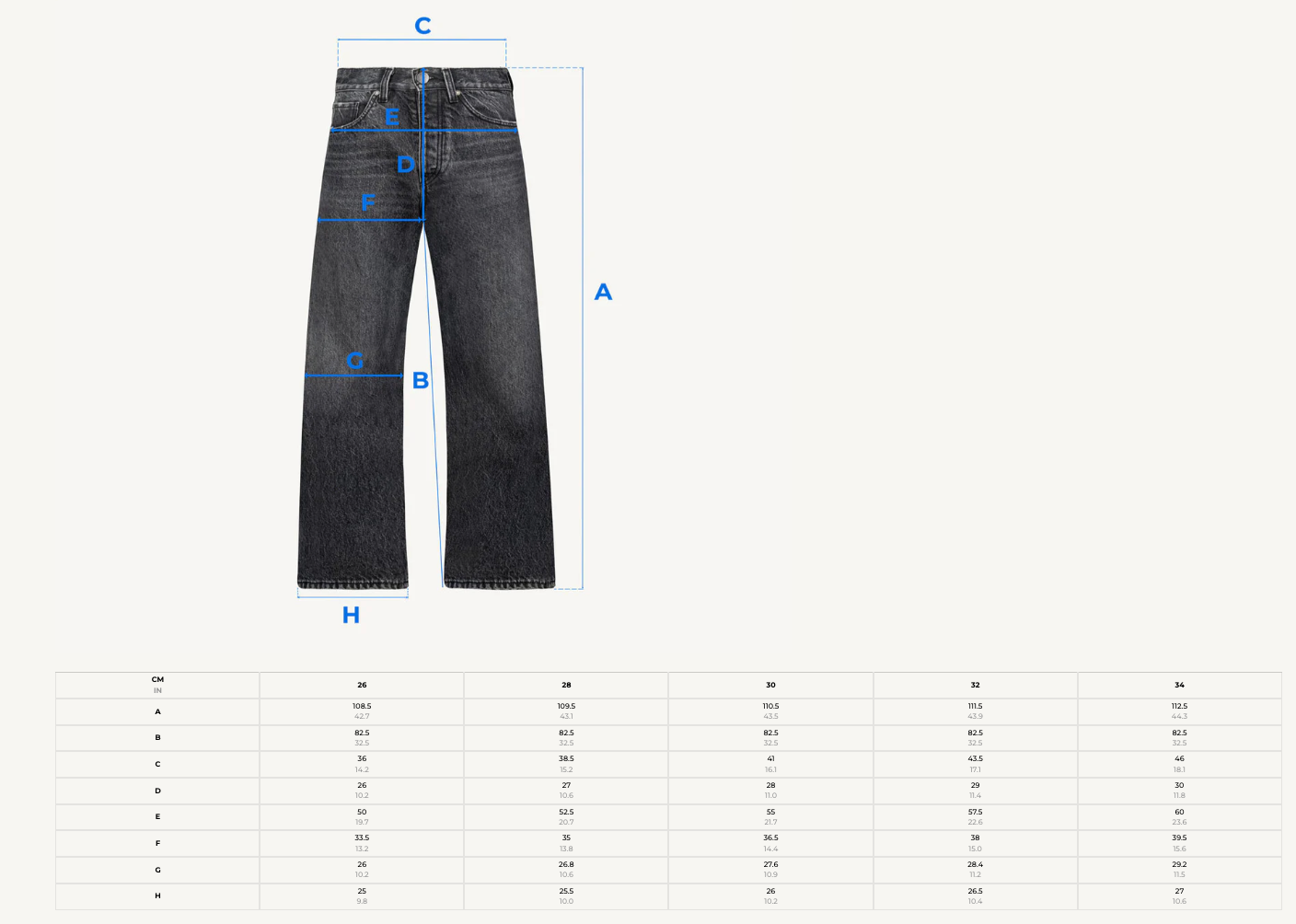 RAW INDIGO LOOSE FIT JEANS