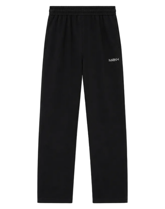 BLACK STRAIGHT RELAXED SWEATPANTS