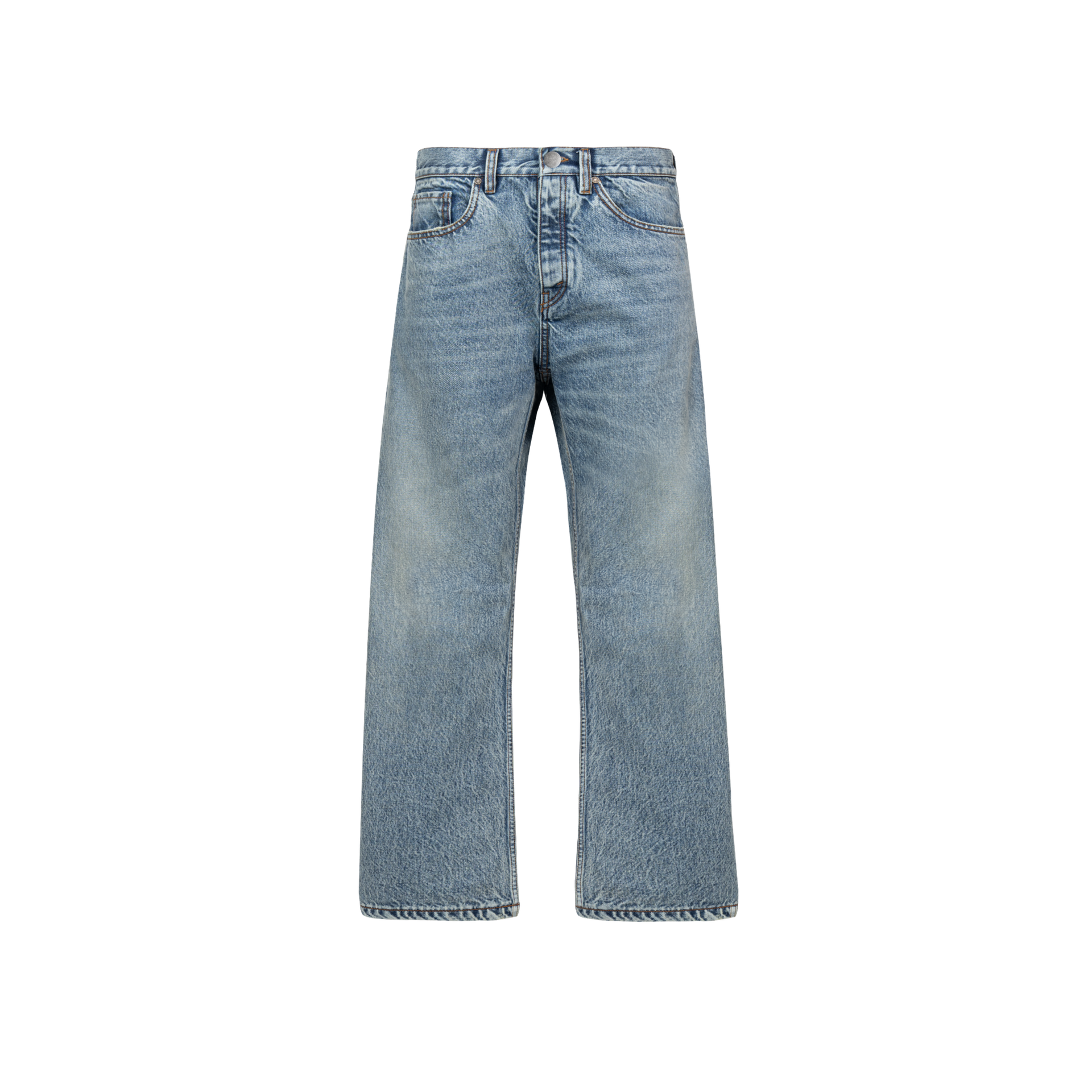 FADED BLUE LOOSE FIT JEANS