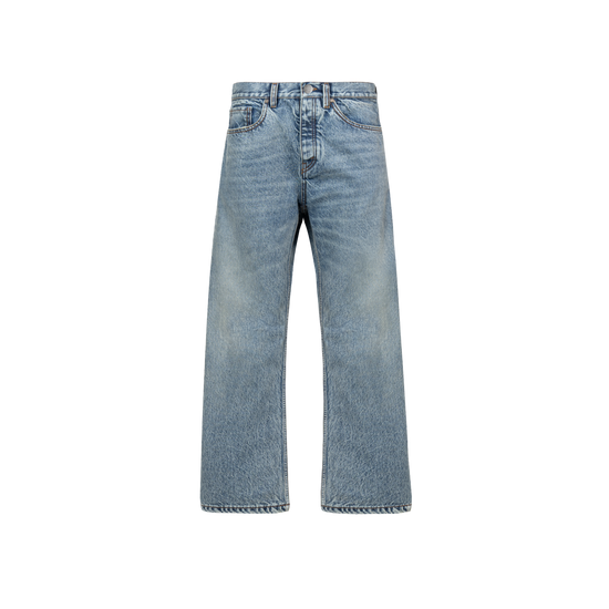 FADED BLUE LOOSE FIT JEANS