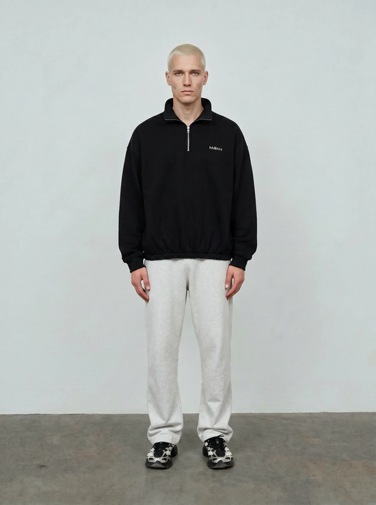 CZARNY LONGSLEEVE OVERSIZE